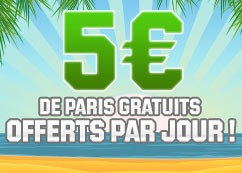 promotion 5 euros de paris gratuits offerts sur unibet