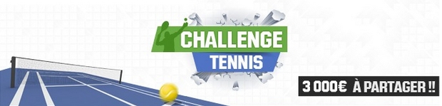challenge tennis sur Unibet du 27 octobre au 2 novembre