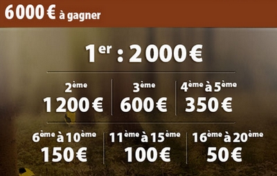 6 000 euros à gagner sur le challenge la chasse aux bonus