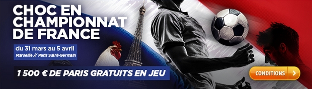Choc en championnat de France OM-PSG sur PMU