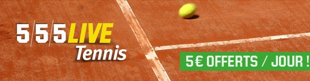 5/5/5 live tennis sur Unibet