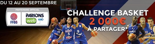 Le challenge EuroBasket sur ParionsWeb