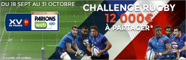 Challenge Coupe du Monde de Rugby sur ParionsWeb