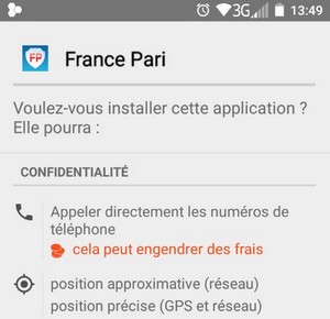 Android France-Pari payant