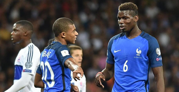 Pogba et Mbappe ont la confiance du sélectionneur de l'équipe de France