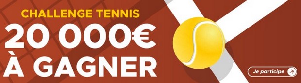 20.000€ mis en jeu par Betclic pour Roland Garros
