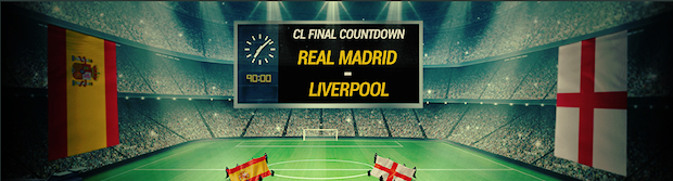 Promo spéciale finale de la Ligue des Champions Madrid/Liverpool sur Bwin jusqu'au 26 mai