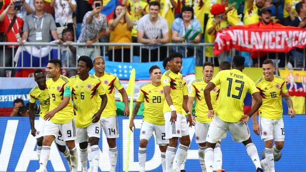 la Colombie face à l'Angleterre en coupe du monde 2018