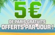 Pendant l'été, Unibet vous offre 5 euros chaque jour pour parier gratuitement