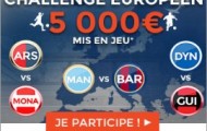 Challenge Européen sur ParionsWeb : gagnez 5000 euros par jour en plaçant des paris combinés