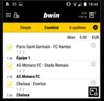 Application Bwin mobile pour android