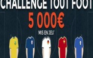 Challenge tout foot sur ParionsWeb : 5 000 euros à partager pour les 30 meilleurs parieurs