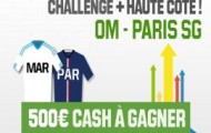 Pariez avec la plus haute cote sur OM-PSG et remportez 800 euros, en plus de vos gains