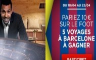 Partez à Barcelone avec Sonny Anderson en pariant 10 euros sur le foot sur Betclic.fr