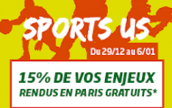 NBA, NFL et NHL sur PMU : 15% de Cashback sur les sports américains jusqu'au 6 janvier 2016