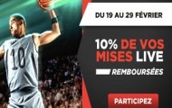 Gagnez jusqu’à 100€ grâce aux paris live sur le basket avec Betclic du 19 au 29 février