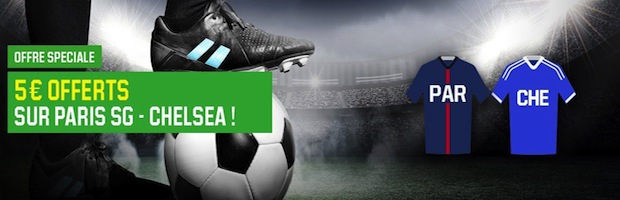 PSG-Chelsea sur Unibet.fr : 5€ de Cashback