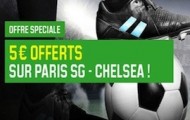 PSG-Chelsea en Ligue des Champions avec Unibet : Placez un pari Score Exact et recevez un bonus de 5€
