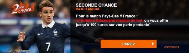 PMU seconde chance Pays-Bas/France