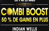 Master de tennis d'Indian Wells sur NetBet.fr : vos combinés boostés jusqu’à 50% du 9 au 20 mars