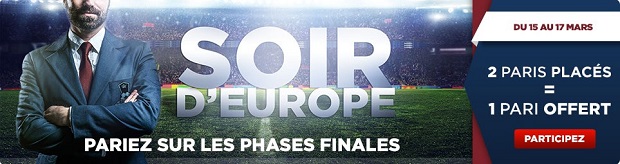 Mise offerte pour 2 paris multiples engagés du 15 au 17 mars