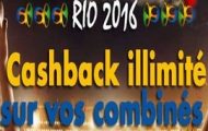 Pariez en combiné sur les JO de Rio avec JOA et profitez d’un Cashback de 5% à 15% sur vos mises