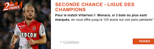 Pariez sur Villarreal/Monaco avec PMU Sport