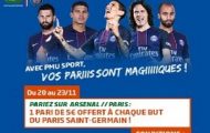 Pariez sur Arsenal-PSG en Ligue des Champions avec PMU : 5 euros offerts pour chaque but de Paris