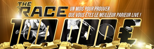 100.000€ mis en jeu par Winamax pour son offre The Race