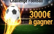 Le Challenge Football de France Pari : 3.000€ mis en jeu du 10 au 24 février 2017 pour les 30 meilleurs parieurs