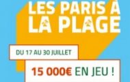Pariez sur le sport depuis l'appli mobile PMU du 17 au 30 juillet pour "Les paris à la plage" : 15.000€ à partager