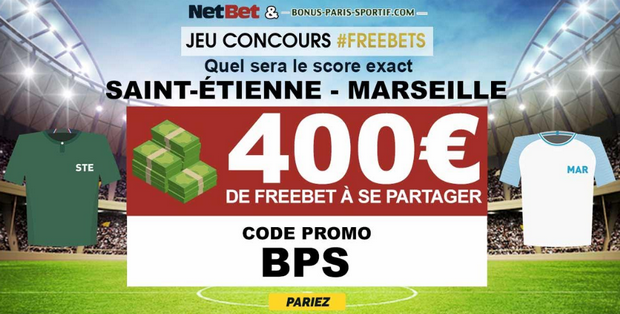 400€ de freebet avec le concoours NetBet