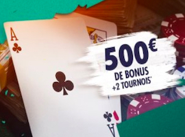 Jusqu'à 500€ offerts sur Unibet Poker
