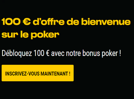 Gagnez jusqu'à 100€ en ouvrant un compte sur Bwin poker