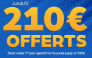 Code promo France Pari : 210€ pour parier sur le sport + 5€ supplémentaires en cadeau + 100€ sur le turf