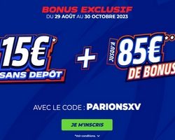 Code promo Parions Sport FDJ : 100 euros offerts sur vos paris sportifs dont 15€ sans dépôt